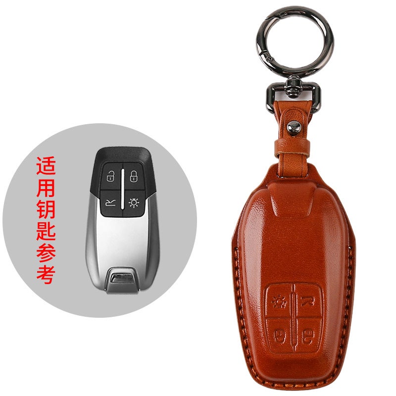 Leather Sf 90 812 F8 Gtc4 Sports Car Retro Handmade Key Case For Ferrari Roma Key Case - Image 1