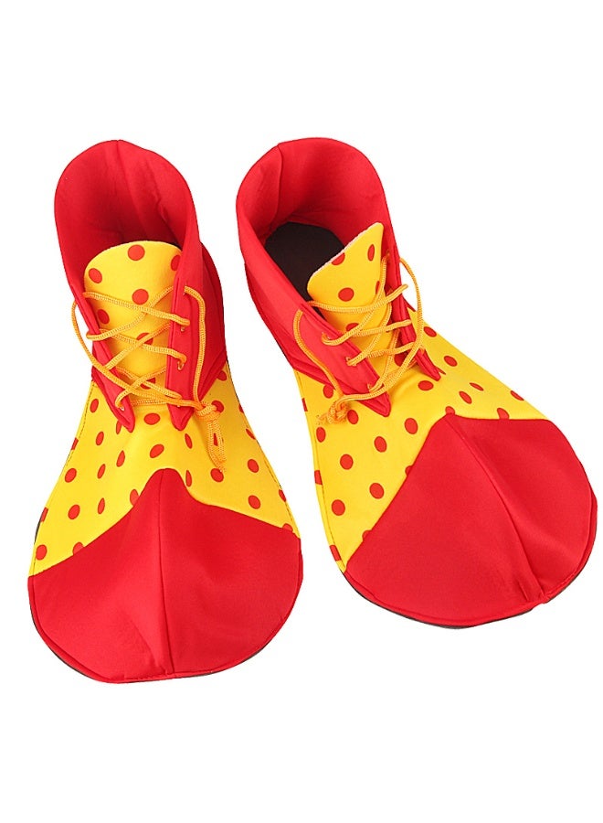 NIBEMINENT April Fool's Day adult and children clown shoes, performance costumes, stage show outfits, and parody big-head shoe accessories