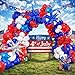 Zaycca 162PCS Red White and Blue Balloon Arch Kit 4th of July Balloon Garland with Blue Star Balloons Reusable Party Balloons for Birthday Graduation Wedding Celebration Decorations - Image 2