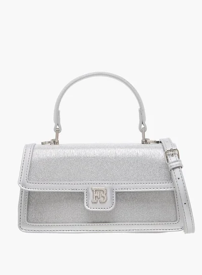 فلورا بيلا من شو إكسبرس Women Panelled Satchel Bag with Detachable Strap and Button Closure
