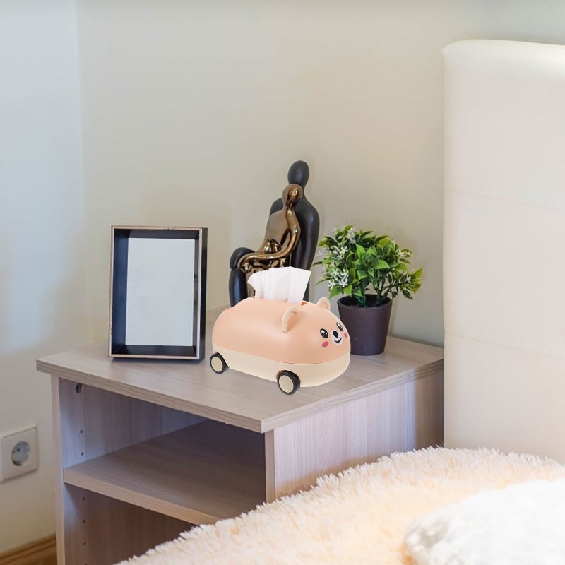 Lovely Tissue Holder Decorative Cartoon Tissue Dispenser Desktop Napkin Organizer for Home Office - Image 5