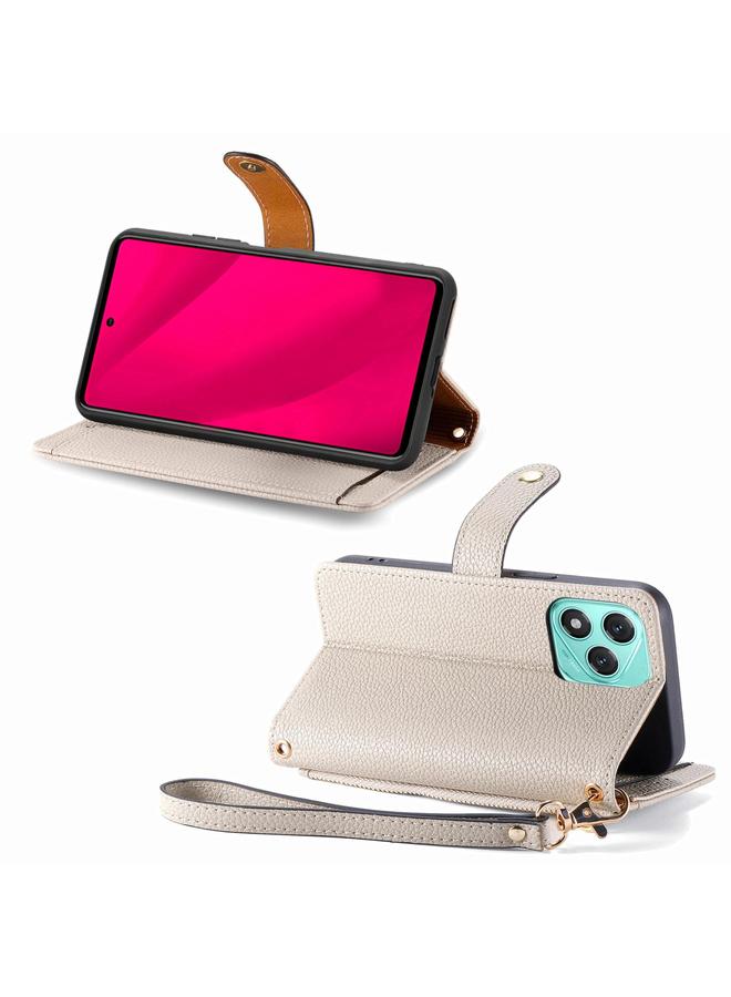 S-TOP Case For Honor 400 Lite Love Zipper Lanyard Leather Phone Case - Image 4