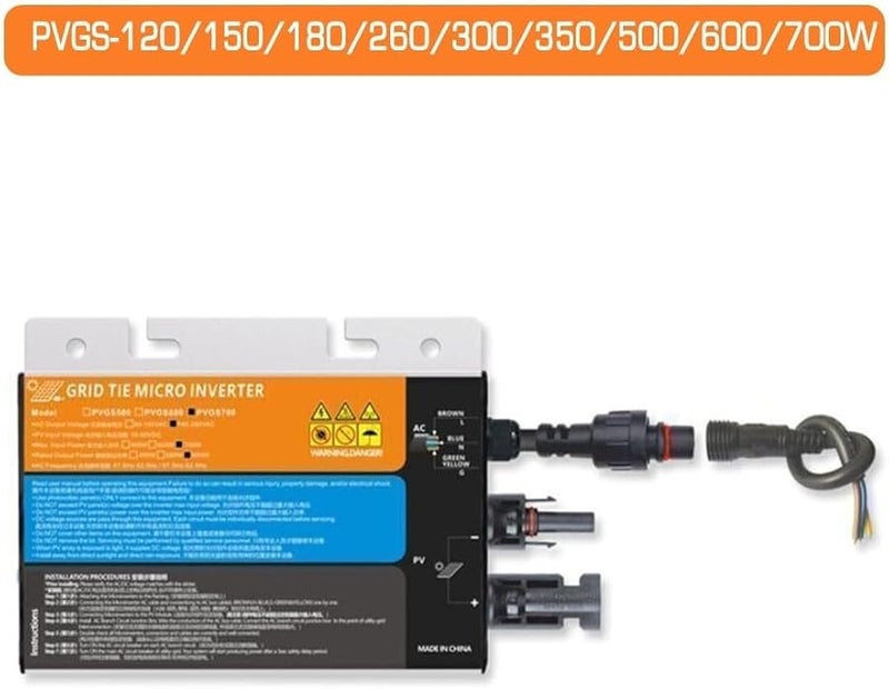 350W MPPT Grid Tie Solar Inverter DC 10 8 60V to AC 220V Pure Sine Wave High Efficiency - Image 5