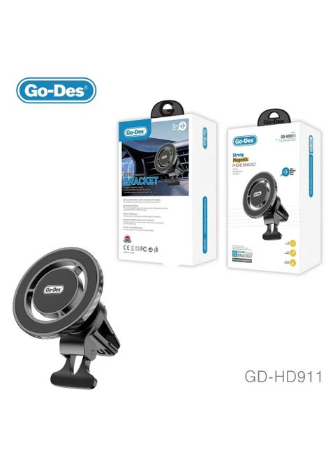 Go-Des HD-911 Foldable And Adjustable Angle High Quality Metal Flexible Magnetic Mobile Car Phone Holder