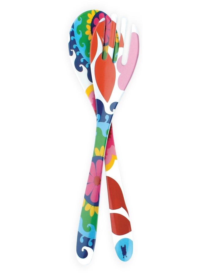 فرنش بول طقم تقديم سلطة فرنسي مكون من قطعتين - مصنوع من الميلامين - 13 بوصة - مناسب للاستخدام الخارجي والحفلات - سوس - Image 2