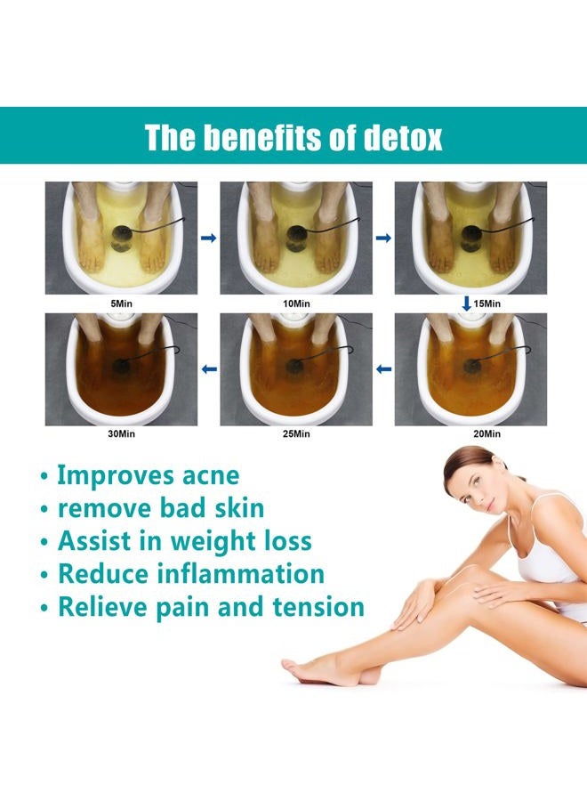 VnioLife جهاز إزالة السموم من القدمين بنظام الأيونات المزدوجة، مجموعة سبا القدمين مع 2 مصفاة، حزام خصر مدفأ | 5 أوضاع إزالة سموم، ضبط الوقت - Image 3