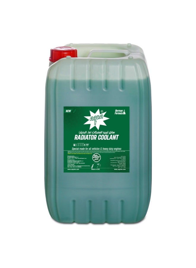 Aqua Radiator Coolant Green – German Formula | 20 Litres | Heavy-Duty Engine Cooling & Protection - Image 1
