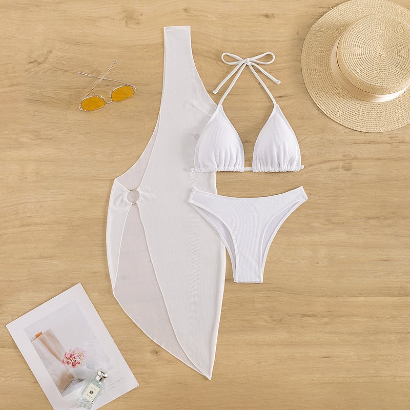 New Bikini Set Women Beachwear Swimsuit White 