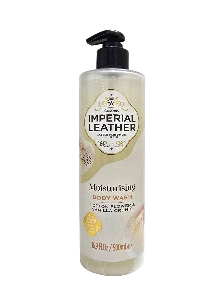 cussons Imperial Leather Moisturising  Body Wash Cotton Flower & Vanilla Orchid 500ml - Image 1