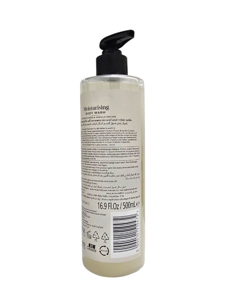 cussons Imperial Leather Moisturising  Body Wash Cotton Flower & Vanilla Orchid 500ml - Image 2