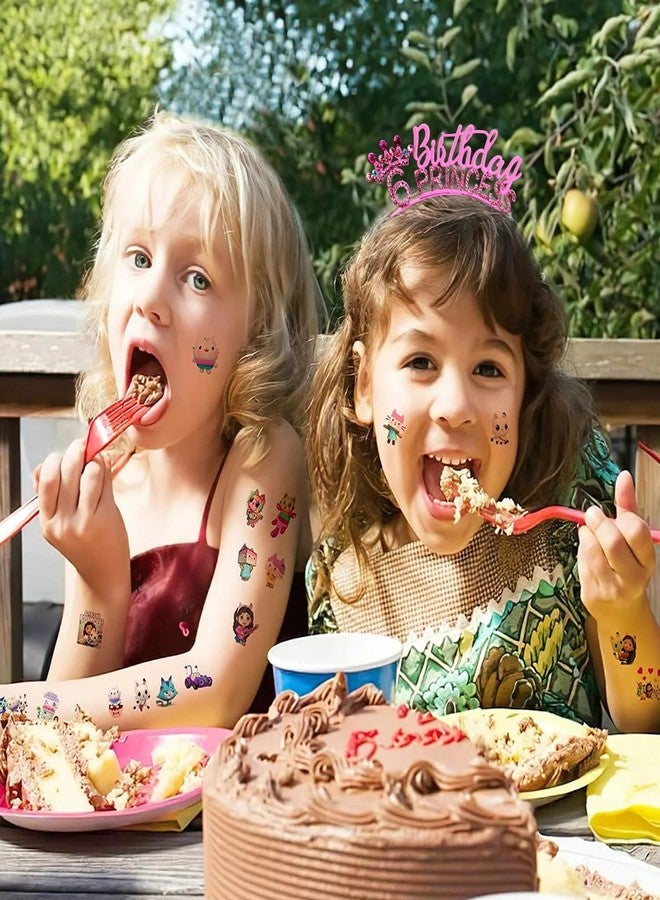 VELSCRUN 6th Birthday Princess Headband, Pink Princess Tiara Crown for Girls, It's My 6th Birthday Sash, Happy Birth Party Decorations for Girl, 6 Year Old Birth Gifts Cake Topper Hair Accessories - Image 3