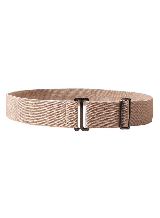 HAWAWA 4 PCS No Show Stretch Belt for Women Invisible Elastic Belt Adjustable Strap Belt with Flat Buckle for Jeans Pants Dresses Assorted Color - Image 5