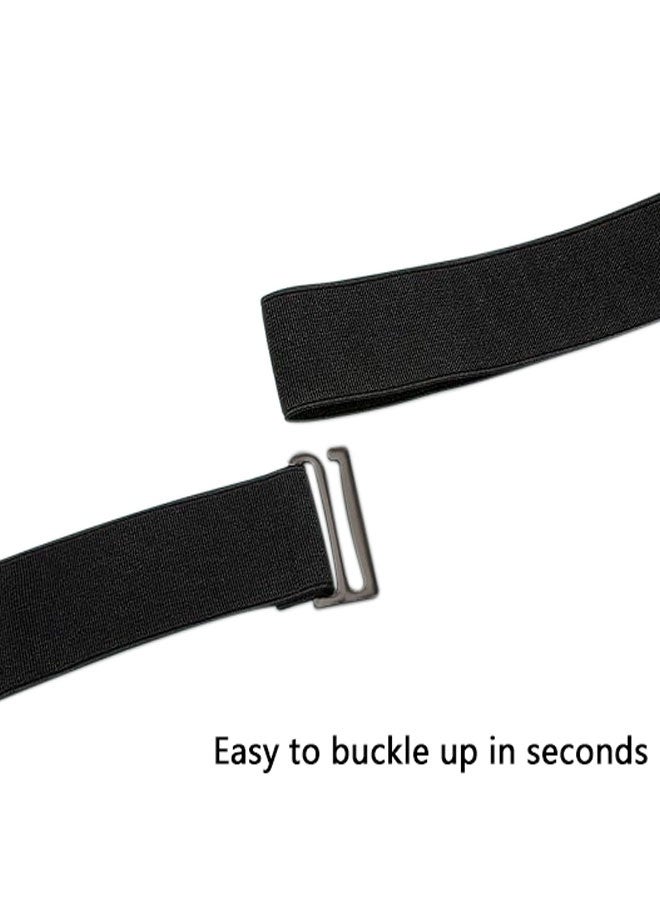 HAWAWA 4 PCS No Show Stretch Belt for Women Invisible Elastic Belt Adjustable Strap Belt with Flat Buckle for Jeans Pants Dresses Assorted Color - Image 4