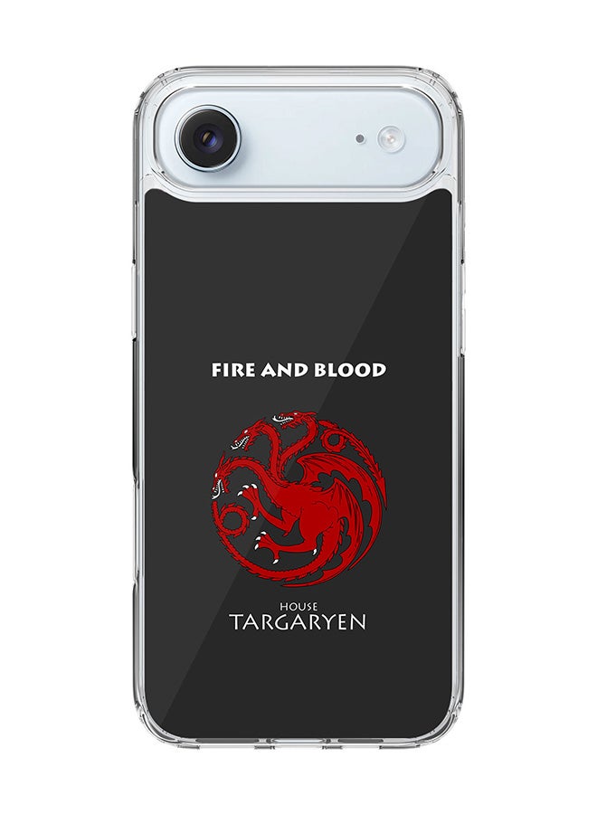 Stylizedd Classic Clear MagSafe Case for iPhone 17 Air , Hybrid Soft Case Flexible Edges Anti Drop TPU PC Gel Thin Transparent Cover [ Designed for iPhone 17 Air ] - GOT House Targaryen