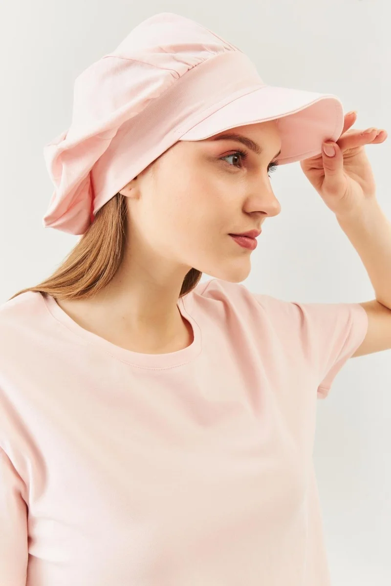 بوتيكجيز Powder Women's 4 Seasons Cotton, Ultra Soft, Lightweight, Anti-Sweat, Stylish, Trendy Cap and Combed Cotton Hat with Visor