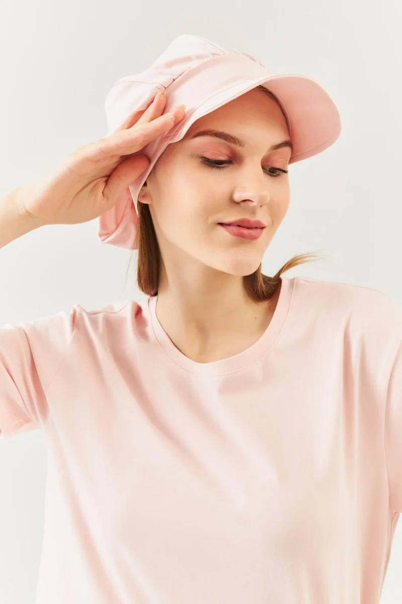 بوتيكجيز Powder Women's 4 Seasons Cotton, Ultra Soft, Lightweight, Anti-Sweat, Stylish, Trendy Cap and Combed Cotton Hat with Visor