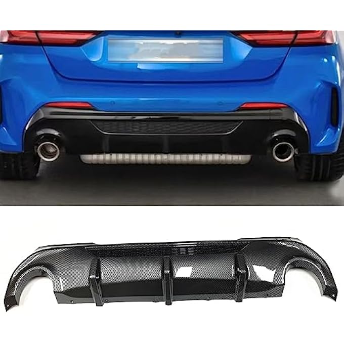 AUSMILA for BMW 1 Series F40 2019-2024 M Sport M135i Rear Bumper Diffuser Splitter Lip - Image 1