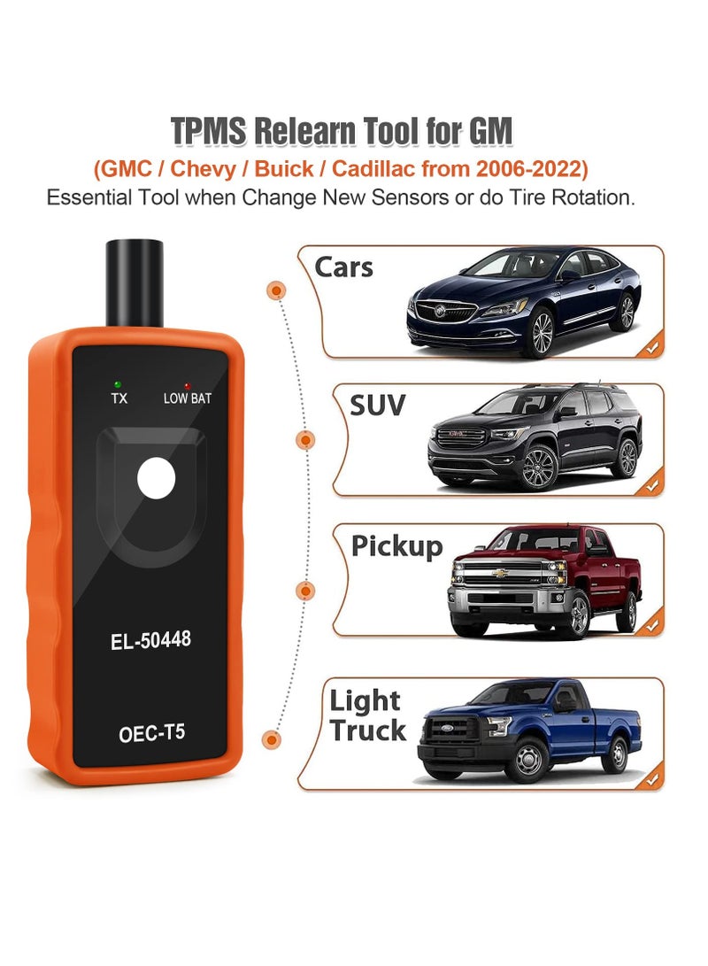 Loquat Auto Tire Sensor Pressure Monitor System Programming Training Activation Tool Automotive for GM Buick Chevy Series Vehicles - Image 5