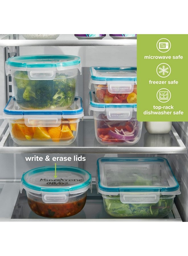 Snapware Total Solutions (14-Pack, Mixed Sizes) Plastic Food Storage Containers Set, Airtight & Leakproof Locking BPA-Free Lids Tupperware, Freezer Dishwasher Microwave Safe - Image 4