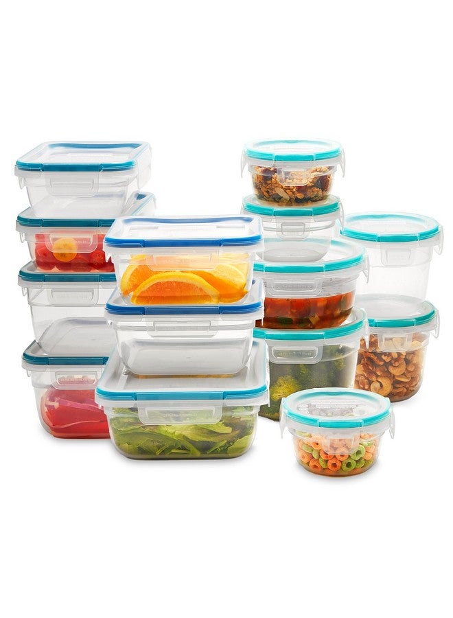 Snapware Total Solutions (14-Pack, Mixed Sizes) Plastic Food Storage Containers Set, Airtight & Leakproof Locking BPA-Free Lids Tupperware, Freezer Dishwasher Microwave Safe - Image 1