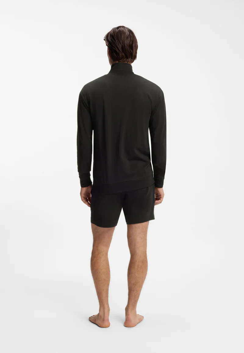 HUGO Relaxed-fit jacket in stretch cotton with frame logo