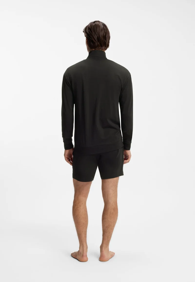 HUGO Relaxed-fit jacket in stretch cotton with frame logo