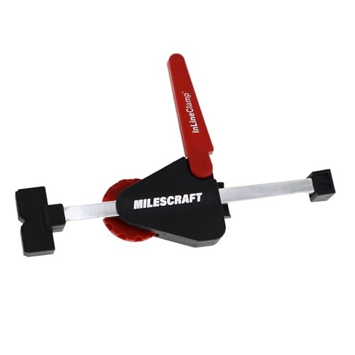 Milescraft 4030 InLine Clamps T Track Clamp 2 pack Adjustable TTrack Clamps for Woodworking Apply Horizontal Pressure for all your Clamping Projects Includes 2 CamStop Clamps - Image 3