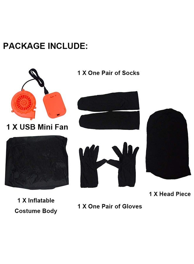 YelaJoy Inflatable Clothing Full Body Set,Holiday Party Clothing,Fancy Dress for Adults - Image 5