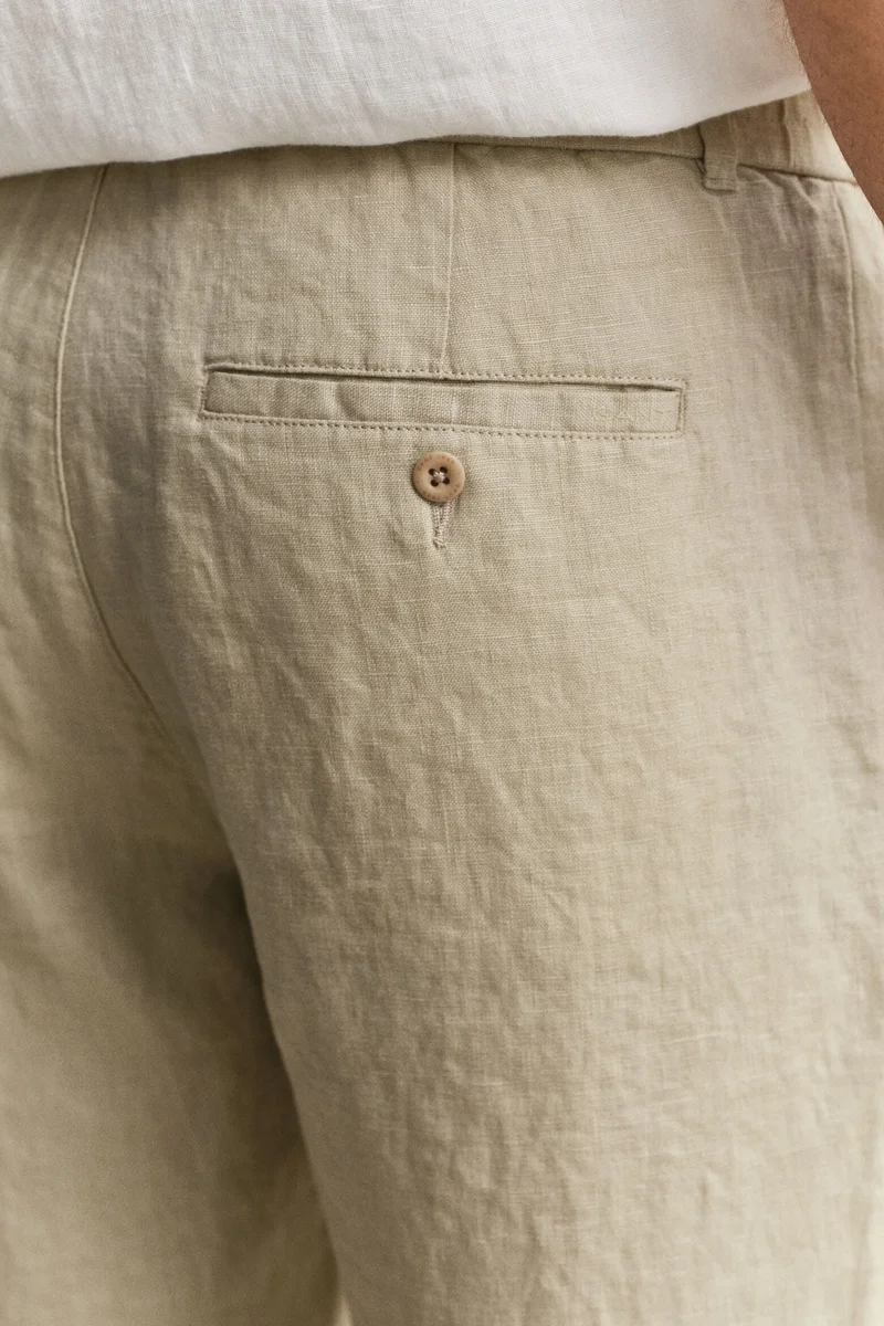 GANT  Regular Fit Linen Drawstring Pants for Men | Best Price UAE