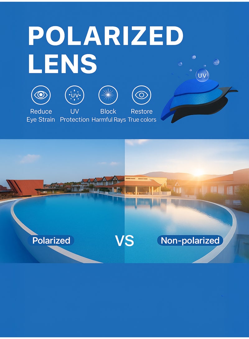 HASTE Swimming Goggles Black Blue Frame Purple Mirrored Lens Anti-fog UV Protection Leak-proof Silicone Adjustable Strap for Unisex Adults and Teens - Image 4