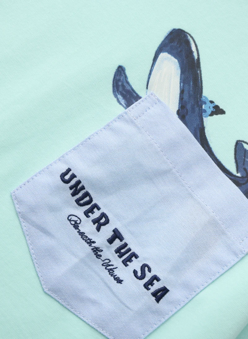 Balabala Green Kids Boys Woven short sleeve suit for Men | Best Price UAE