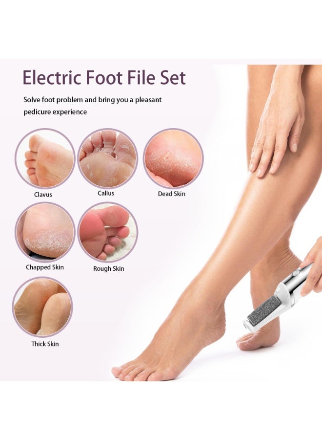 EVEREEN Electric Callus Remover for Feet, Smooth Pedicure Wand, Professional Foot Care Tool Kit, All-in-1 Callus Removal for Cracked Heels and Dead Skin, 3 Roller Heads, 3-Speed Battery Display - Image 3