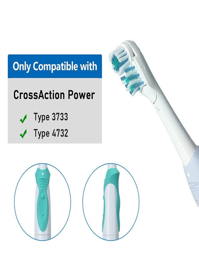 Othanary Sensitive Replacement Toothbrush Heads Compatible with Oral-B Cross Action Power 3733 4732,Rotating Powerhead and Crisscross Bristles (White) - Image 4