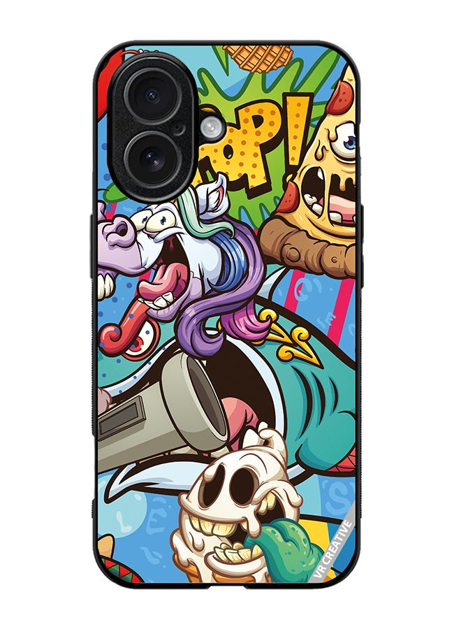 Protective Case Cover For Apple iPhone 17 Cartoon Design Multicolour