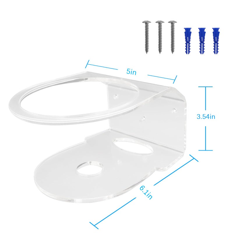 HOLACA Wall Mount Compatible with Linksys Velop Pro WiFi 6E Mesh System and TP-Link Deco X90 AX6600, Sturdy Acrylic Stand Mount (Pack of 1) - Image 2