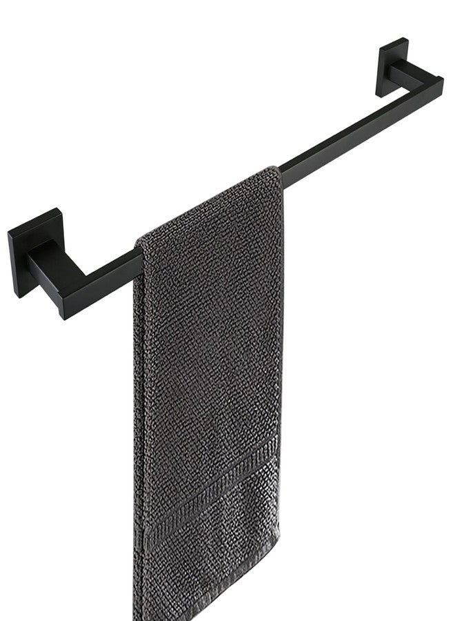 LANC 24-Inche Black Towel Bar for Bathroom Wall Mounted Matte Black Bath Towel Rack Stainless Steel Towel Rod for Cabinet Kitchen Towel Holder Towel Hanger Towel Rail, A9010MB-L6 - Image 1
