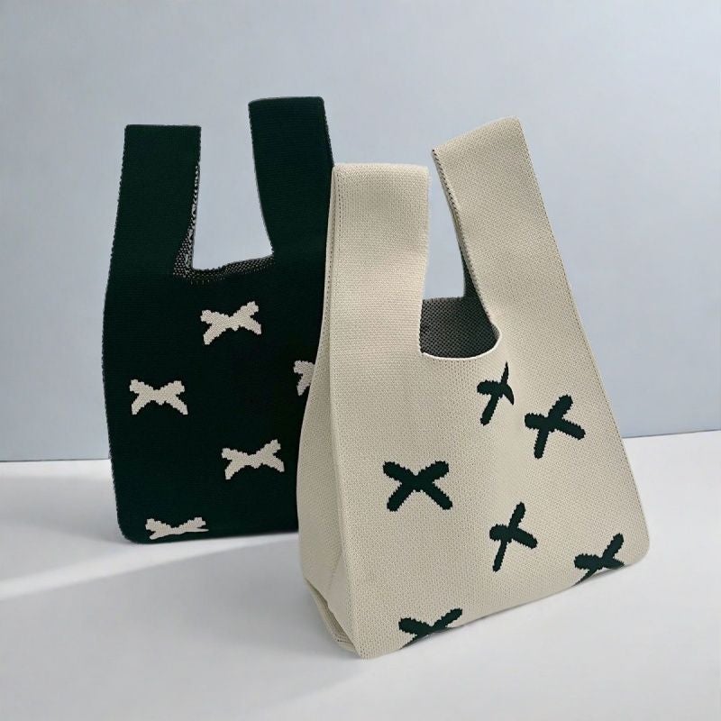 New Cute Bag Handbag Women'S Bag All-Match Hand Carrying Casual Knitted Bag Bucket Bag Japanese And Korean Style Tote Bag Box - Image 5