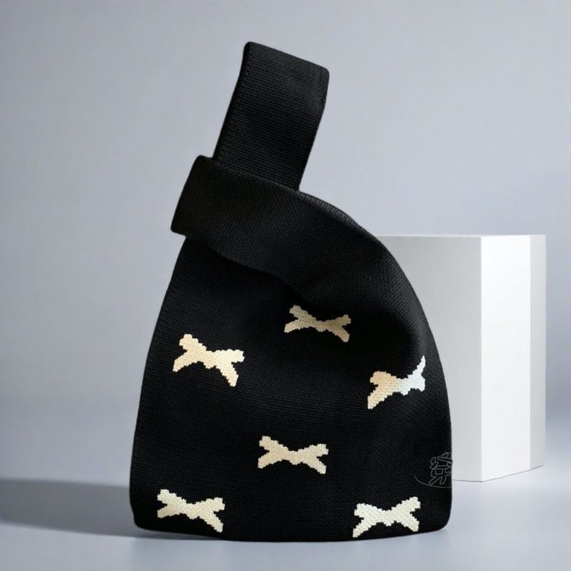 New Cute Bag Handbag Women'S Bag All-Match Hand Carrying Casual Knitted Bag Bucket Bag Japanese And Korean Style Tote Bag Box - Image 3