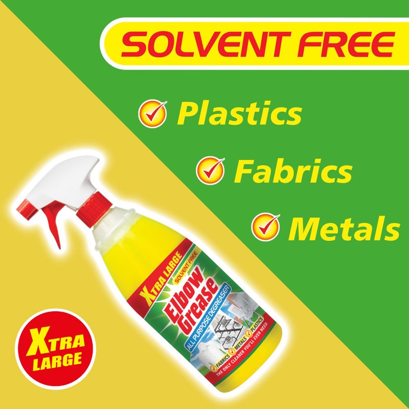 Elbow Grease All Purpose Degreaser Spray â€“ Extra Large (1 Litre) | Removes Grease & Oil from Kitchens & Bathroom Surfaces, Outdoor, Vehicles & Fabrics - Image 4