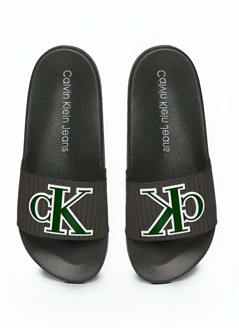 Calvin Klein Jeans Men's CK Logo Slides 45 EU - Standard Size