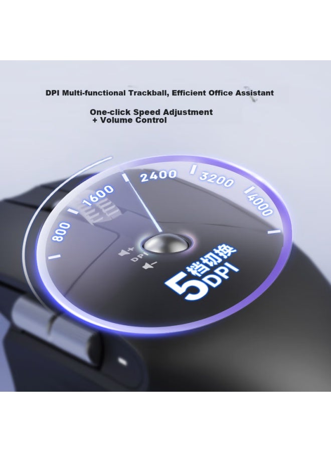 JD.com Jd Jz M3 Elite Upgraded Ergonomic Mouse Wireless Bluetooth Office Light Touch Key Charging For Apple Mac Huawei Matebook Laptop Ink Black - Image 5