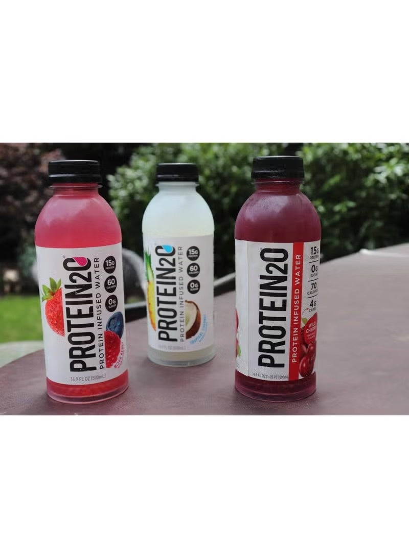 PROTEIN20 Protein2o Infused Water Wild Cherry 500ml – Pack of 12 - Image 5