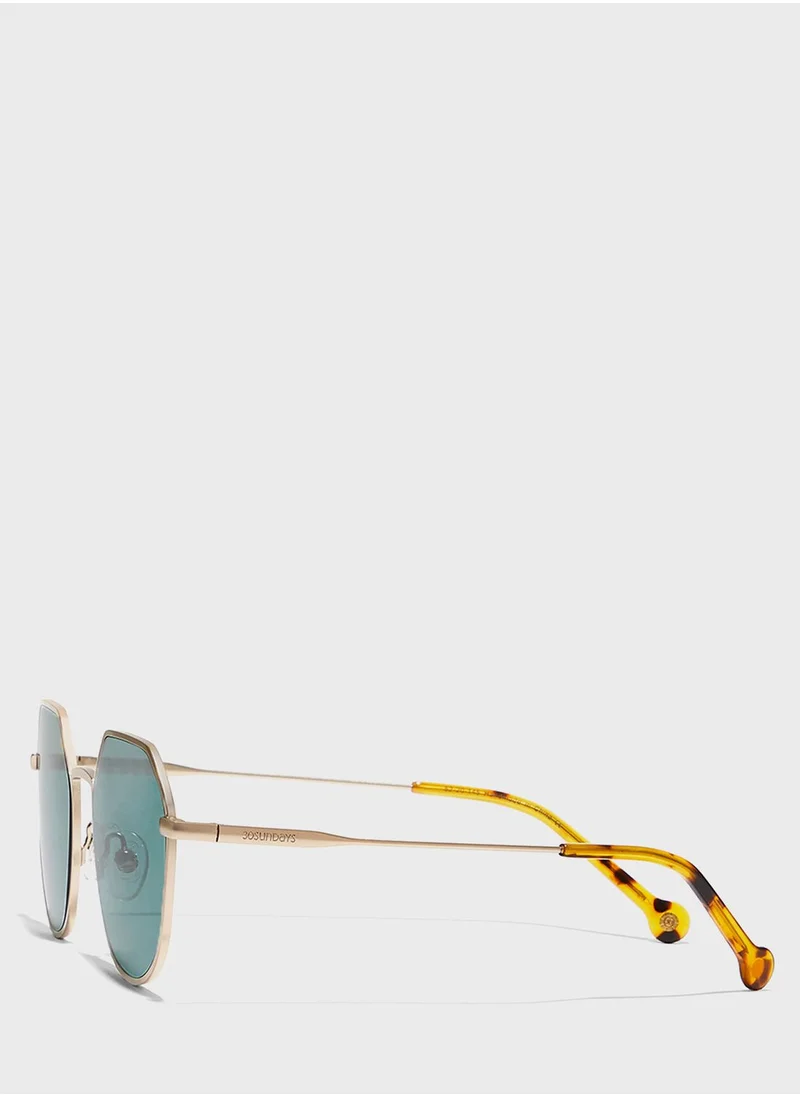 30Sundays Turn Up Round Sunglasses
