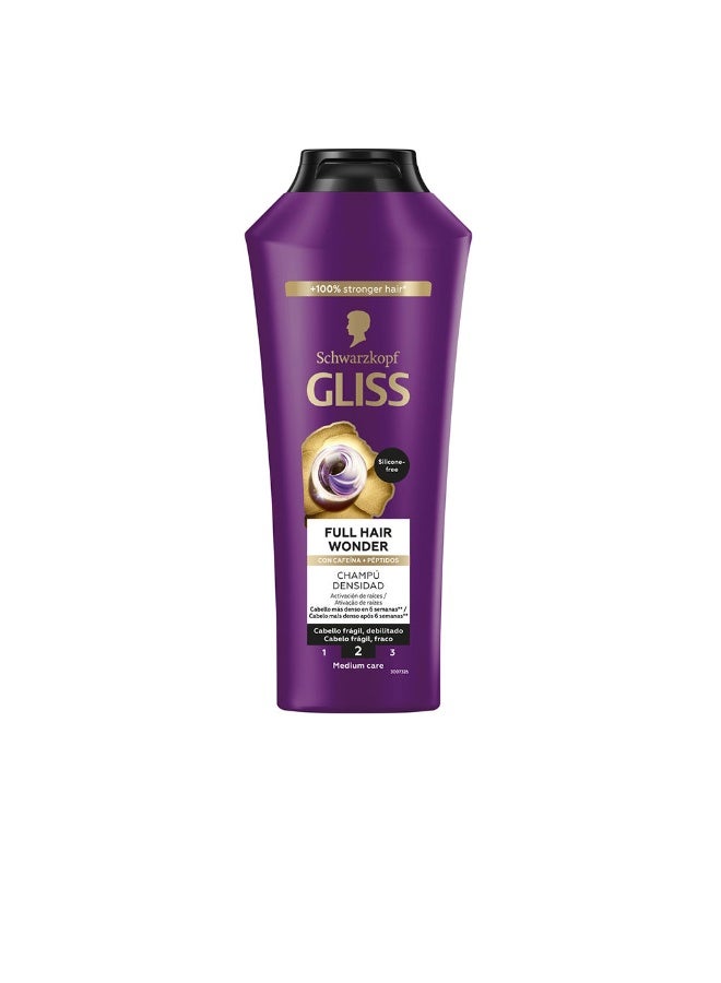 Schwarzkopf Gliss Fullness Wonder Shampoo 400ml - Image 1