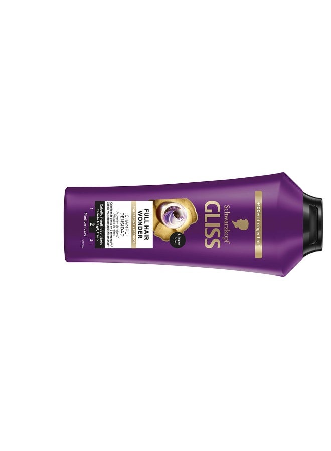 Schwarzkopf Gliss Fullness Wonder Shampoo 400ml - Image 2