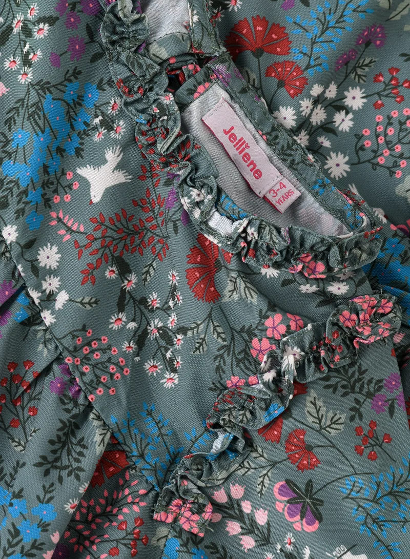 Jelliene Breathable Elegance: Girls' Viscose Woven Blouse
