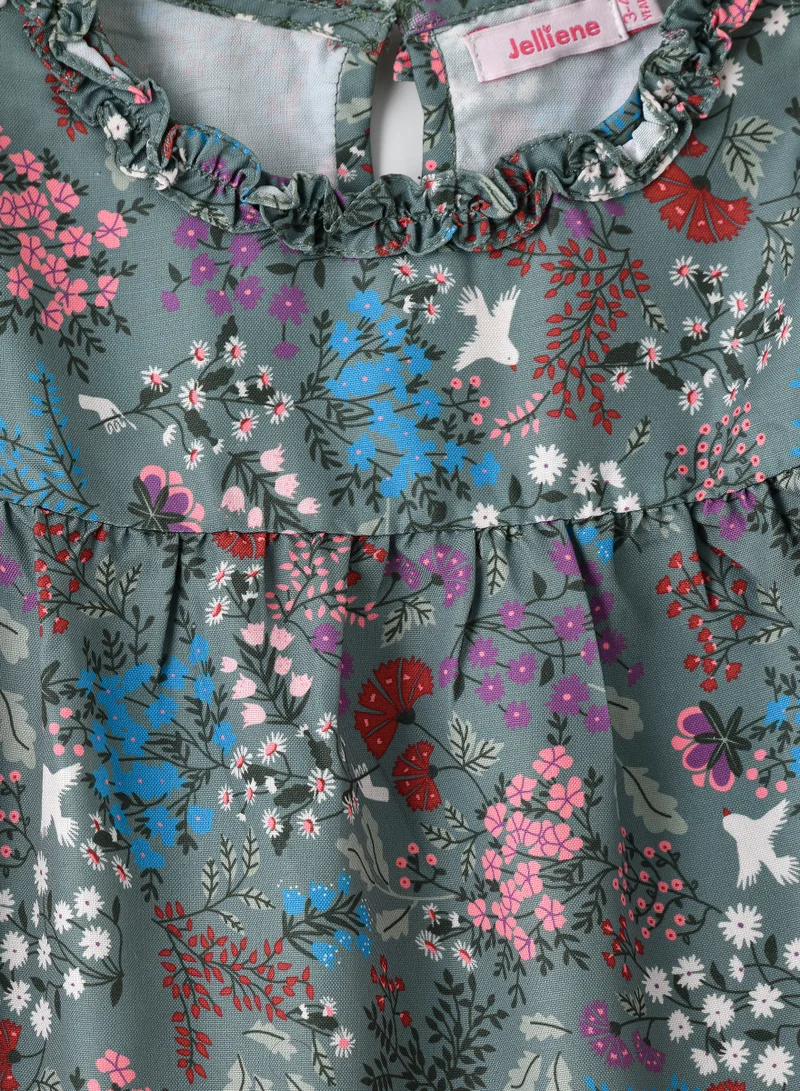 Jelliene Breathable Elegance: Girls' Viscose Woven Blouse