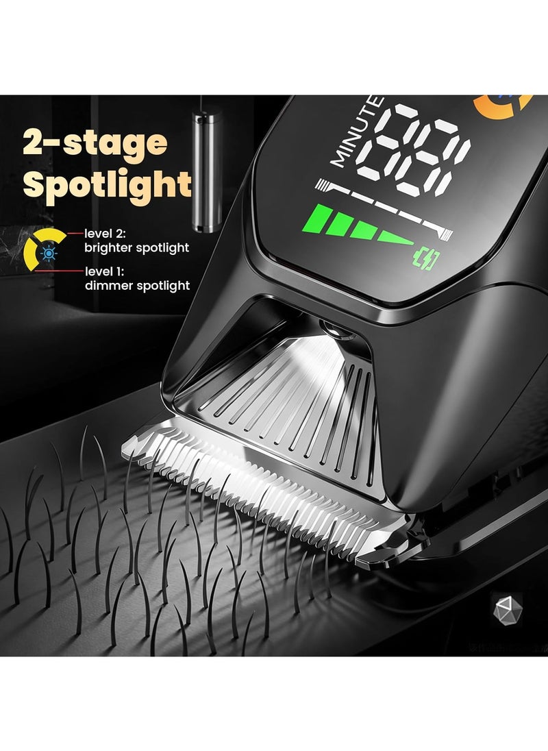 ENSSU - Hair Clippers for Men Professional, Rechargeable Hair Trimmer Cordless Barber Clippers with 50mm Blade, Large LED Display, 180-Minutes Runtime for Home Hair Cutting ENSSU - Image 1
