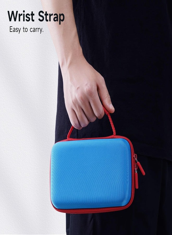 JEMDO Large 80 Game Card Case Compatible with Nintendo Switch 2/2017/OLED/Lite Physical Card Case - Red&Blue Protective Holder Upgraded 900D Oxford Fabric, Durable Large capacity Stylish Storage Bag - Image 4
