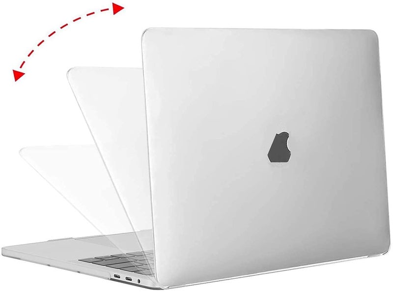 Moca غطاء صلب لجهاز ماك بوك إير القديم 13 بوصة A1466 A1369 (إصدار 2010-2017) غطاء شل لجهاز ماك بوك إير (شفاف) - Image 4